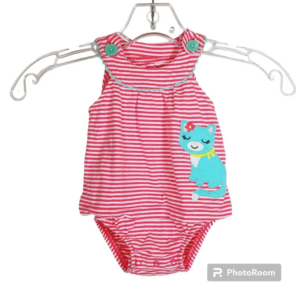 Bundle of Two Carter's Sleeveless Rompers - 6 Months
